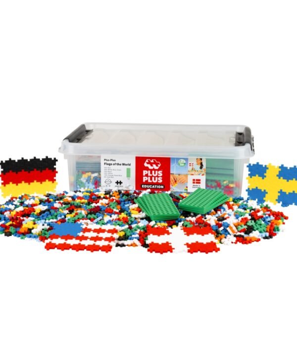 Plus Plus edukacinė dėžė, Pasaulio Vėliavos, 2400 det.