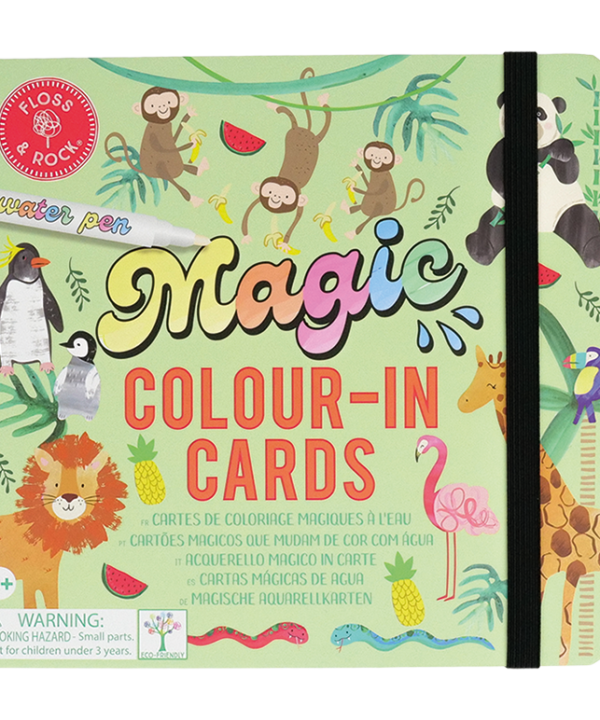 Kortelių rinkinys su vandeniniu markeriu DŽIUNGLĖS