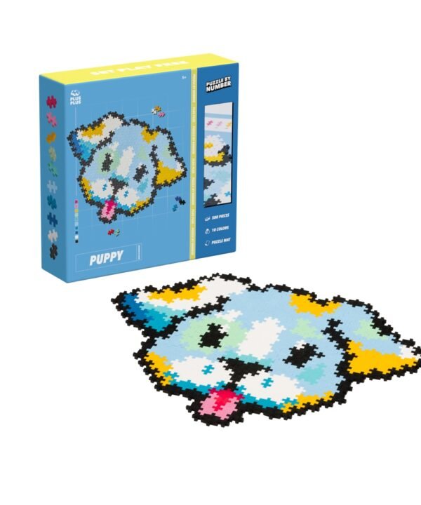 Plus Plus dėlionė pagal skaičius, ŠUNIUKAS, 500 det.