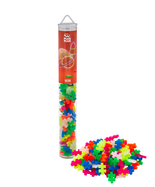 Plus Plus konstruktorius, Mini neoninių spalvų, 100 det.