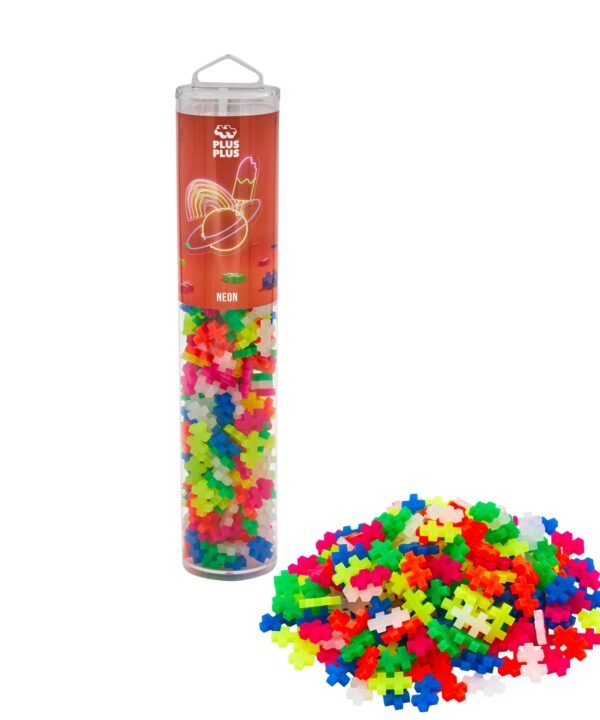 Plus Plus konstruktorius, neoninių spalvų, 240 det.