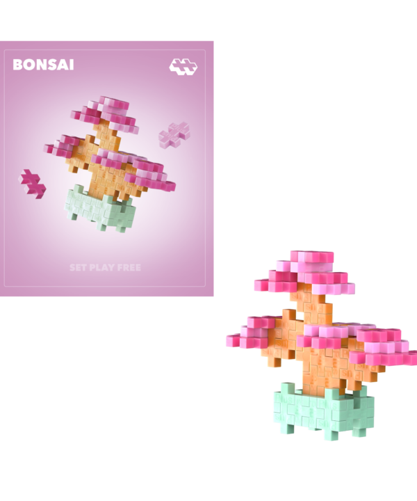 Plus Plus konstruktorius AUGALAI - rožinis bonsas