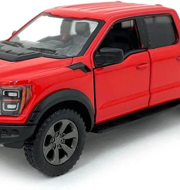 KiNSMART automobilis, 2022 Ford F-150 Raptor, raudonas