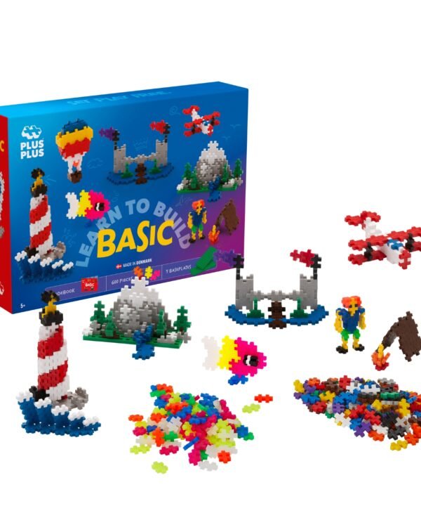 Plus Plus PRADŽIAMOKSLIS, pagrindinių-neoninių spalvų