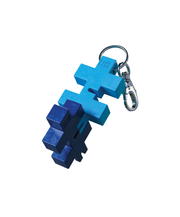 Plus Plus HEXEL DUO raktų pakabukas, šviesiai/tamsiai mėlyna