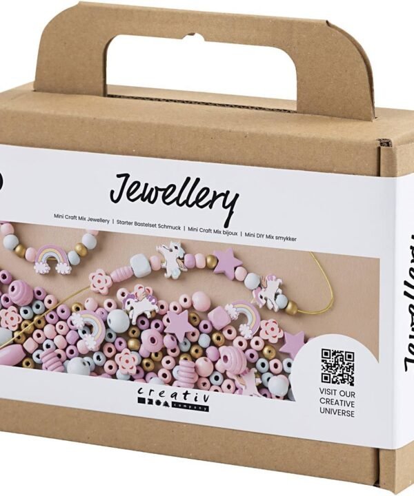 Creativ papuošalų gaminimo rinkinys, pastelinių spalvų