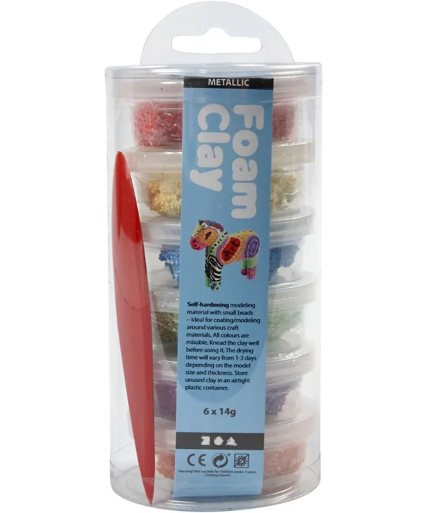 Burbulinis modelinas - 6 ryškios skirtingos spalvos