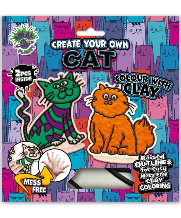 Splat Planet kūrybinis modelino rinkinys su medinėmis Katytėmis