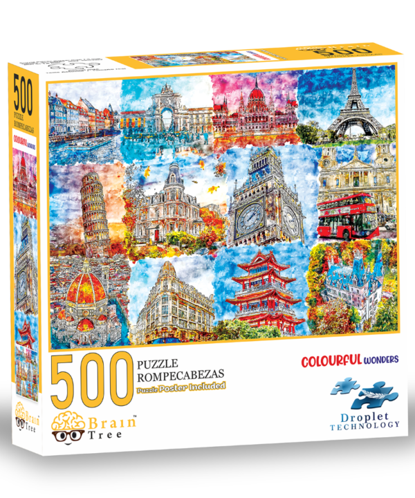 Brain Tree dėlionė, Spalvoti stebuklai, 500 det.