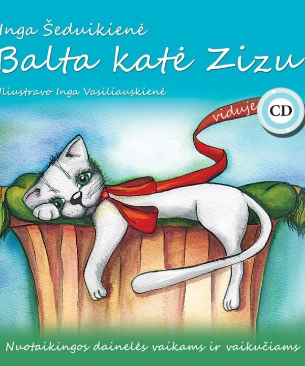 Dainų knygelė su CD, Balta katė Zizu