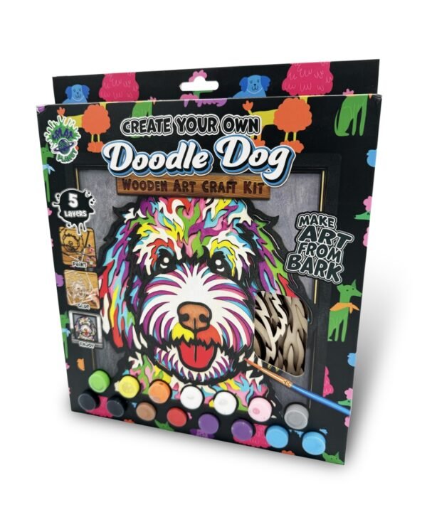 Splat Planet medinis 3D spalvinimo paveikslas, Šuo