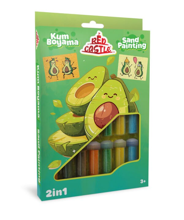Red Castle kūrybinis smėlio rinkinys 2in1, Avokadai