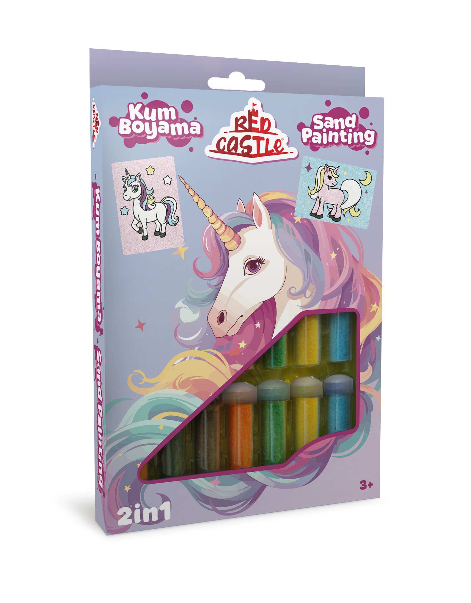 Red Castle kūrybinis smėlio rinkinys 2in1, Vienaragis
