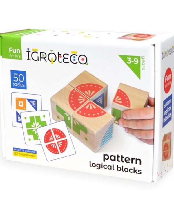 Igroteco loginės kaladėlės pagal paveikslėlį