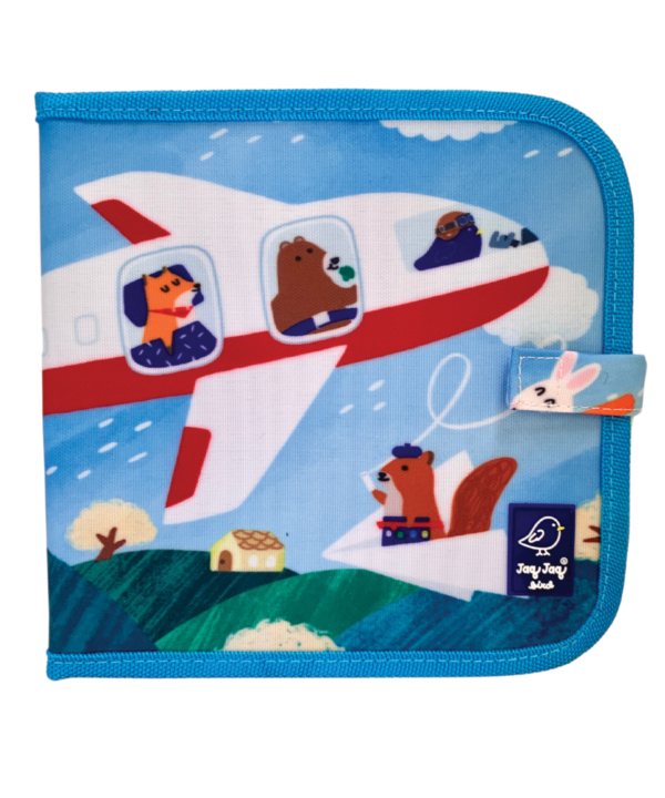 Jaq Jaq Bird piešimo knyga su netepančiomis kreidelėmis, Lėktuvai