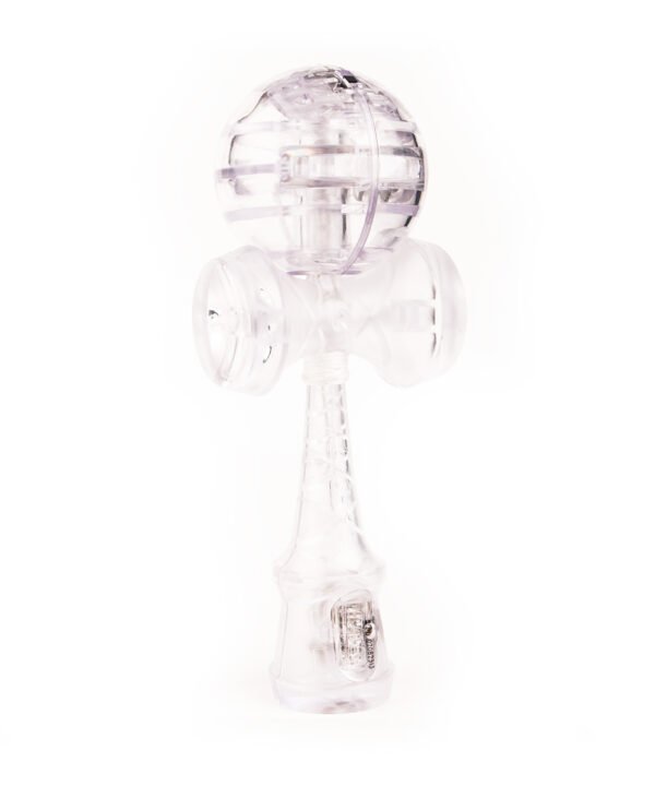 Kendama baltas, plastikinis su LED