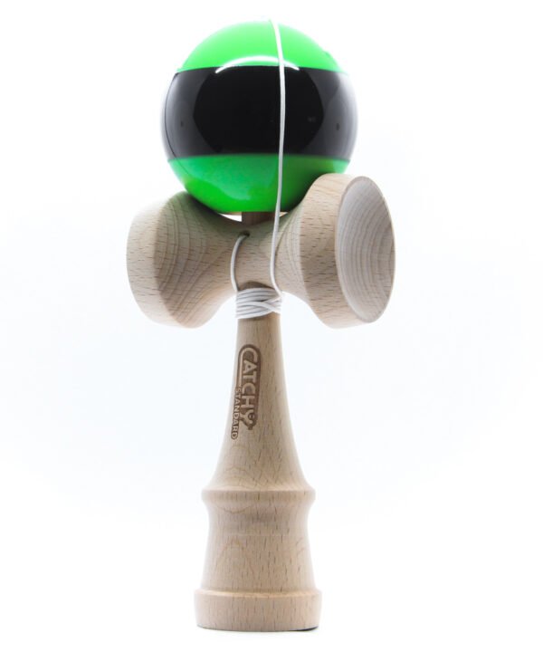 Kendama žaislas, medinis/žalias