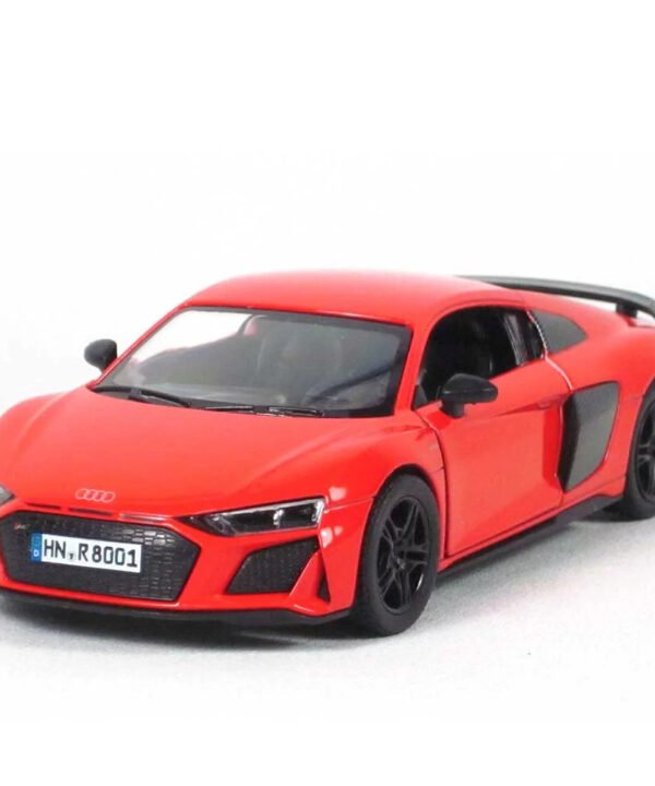 KiNSMART automobilis, 2020 Audi R8 Coupé, raudonas