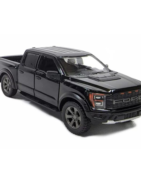 KiNSMART automobilis, 2022 Ford F-150 Raptor, juodas