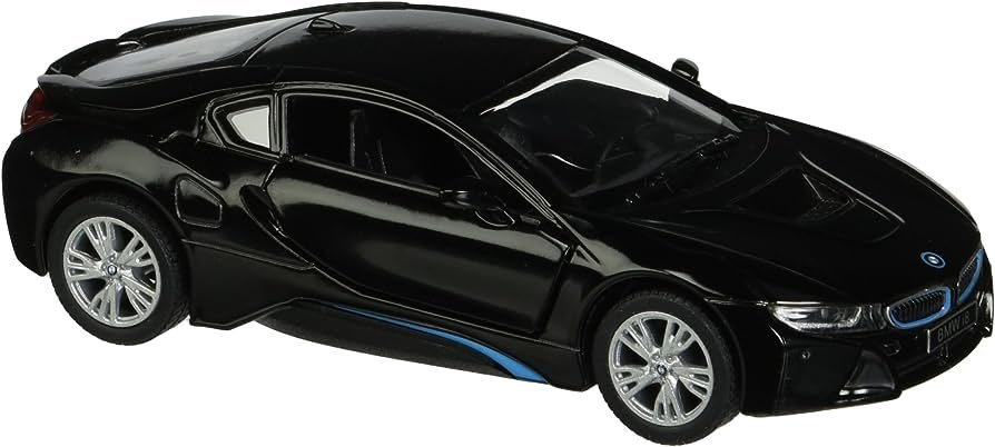 KiNSMART automobilis, BMW i8, juodas
