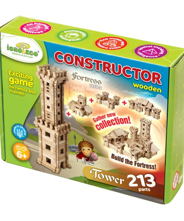 Konstruktorius Bokštas, 213 detalių