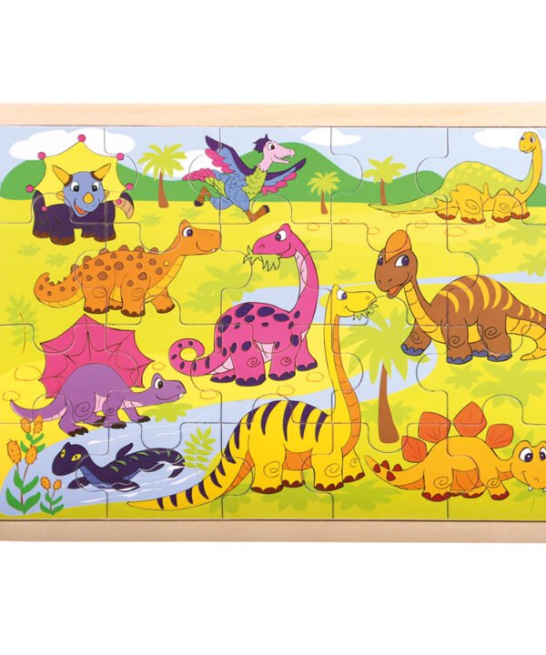 Medinė dėlionė Dinozaurai