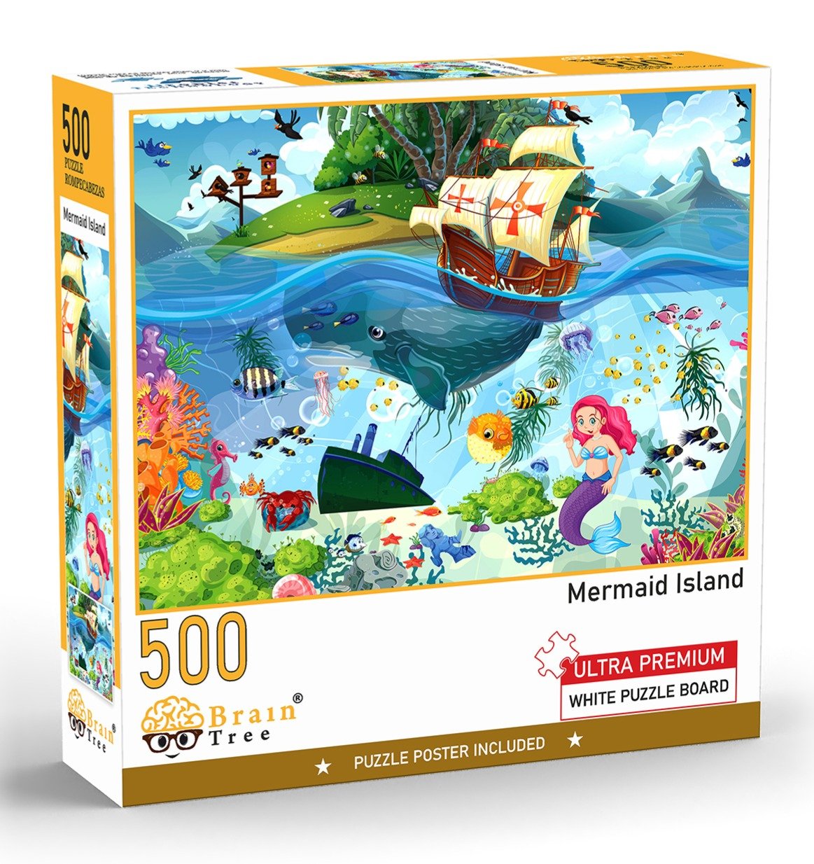 Brain Tree dėlionė, Undinėlės sala, 500 det.
