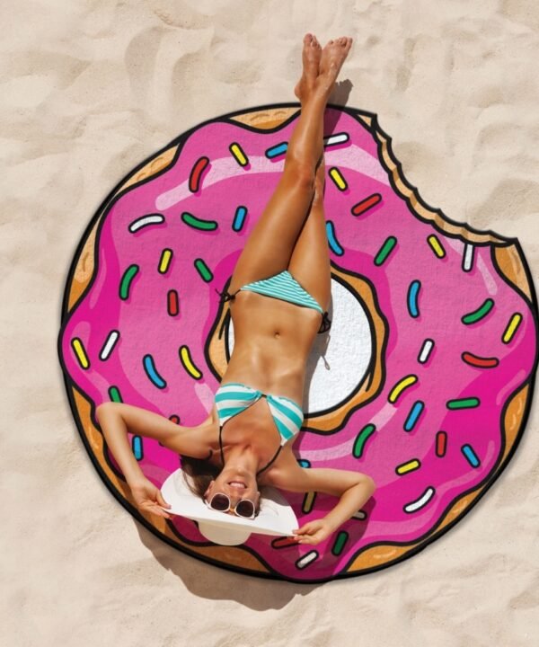 Paplūdimio kilimėlis, Spurga su rožiniu glajumi