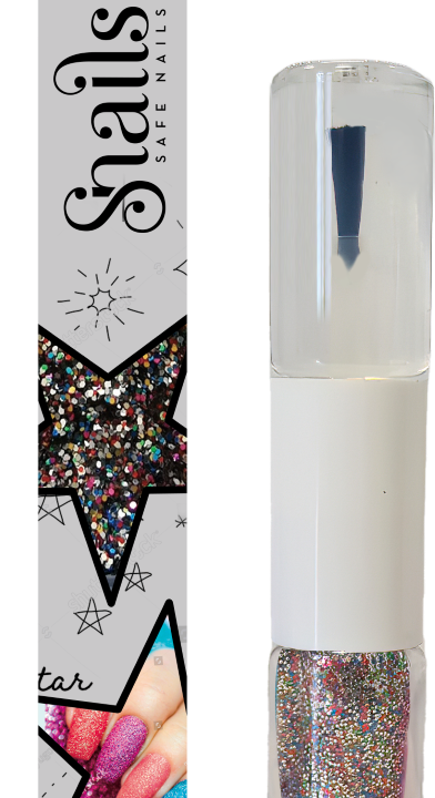 Nagų lako ir blizgučio rinkinys, daugiaspalvis