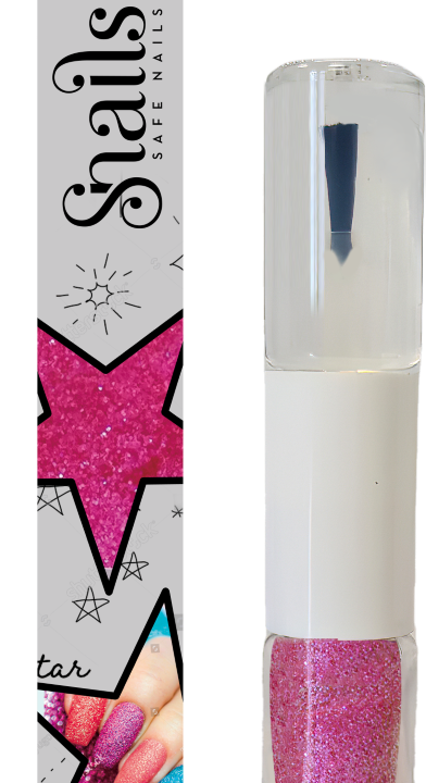 Nagų lako ir blizgučio rinkinys, rožinis