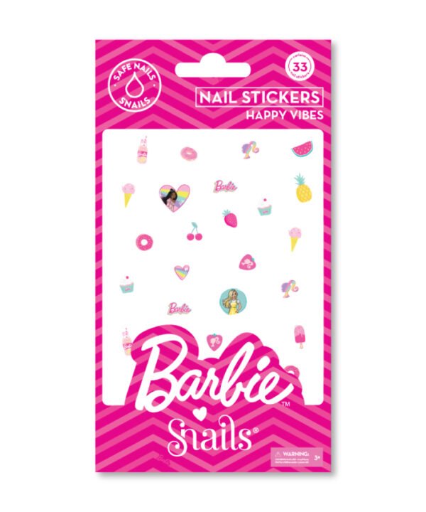 Barbie Snails nagų lipdukai, Happy Vibes