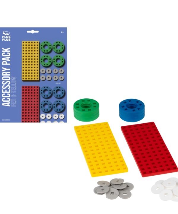 Plus Plus aksesuarų rinkinys, raudonai geltonas