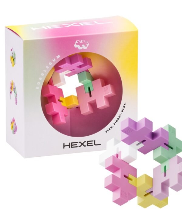 Plus Plus antistresinis žaislas, Hexel Bubblegum