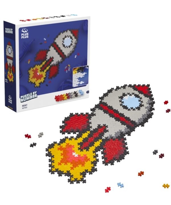 Plus Plus dėlionė pagal skaičius RAKETA, 500 det.