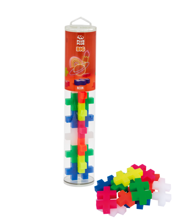 Plus Plus konstruktorius, DIDELĖS, 15, neoninės spalvos