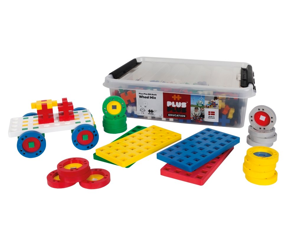 Plus Plus konstruktorius DIDELĖS detalės Statyk ir važiuok 200