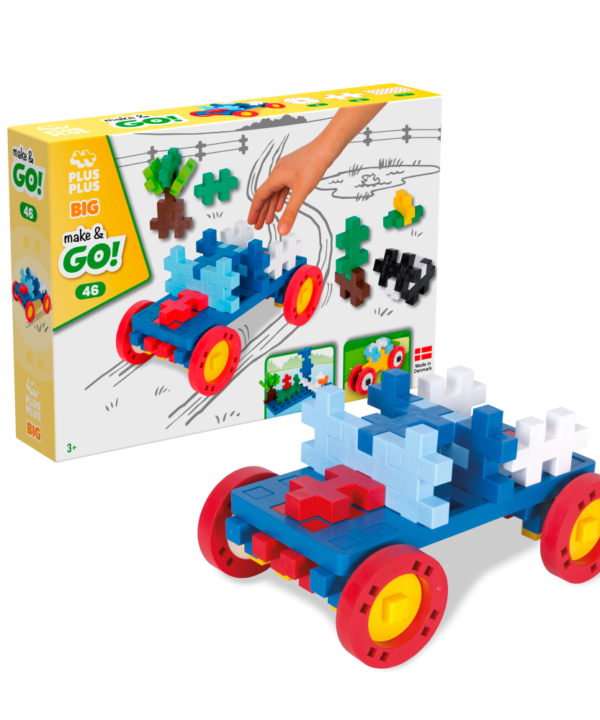 Plus Plus konstruktorius DIDELĖS detalės Statyk ir važiuok 46