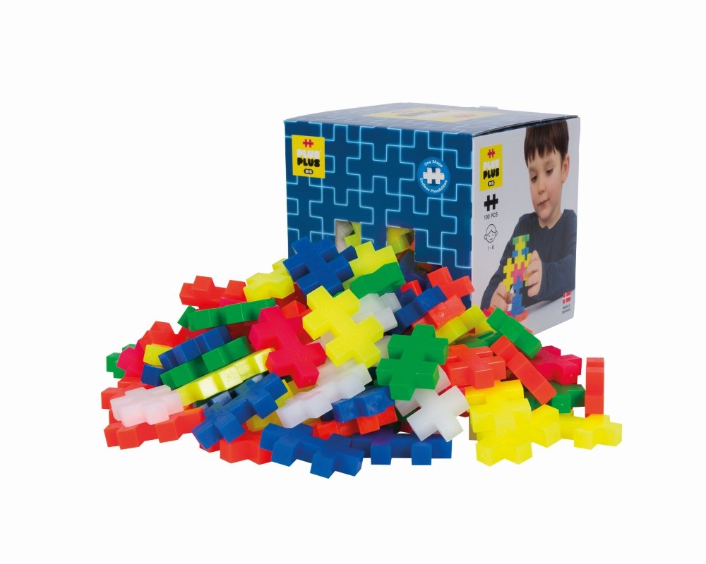 Plus Plus konstruktorius, DIDELĖS, neoninės, 100