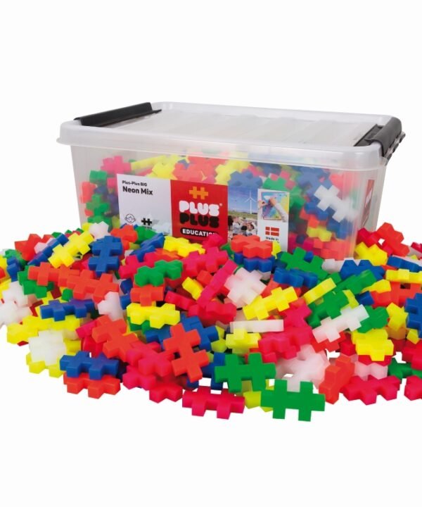 Plus Plus konstruktorius, DIDELĖS, neoninės 400 det.