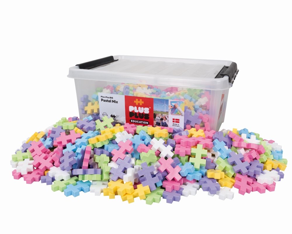 Plus Plus konstruktorius, DIDELĖS, pastelinės 400 det.