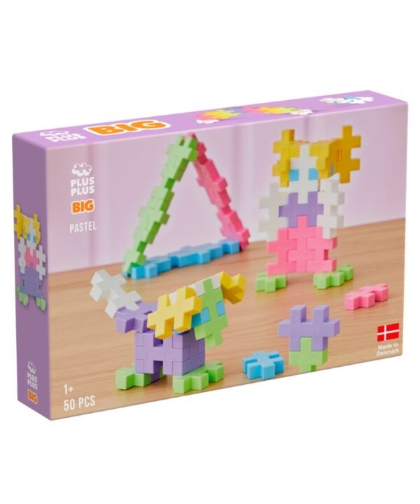 Plus Plus konstruktorius, DIDELĖS PASTELINIS MIKSAS, 50
