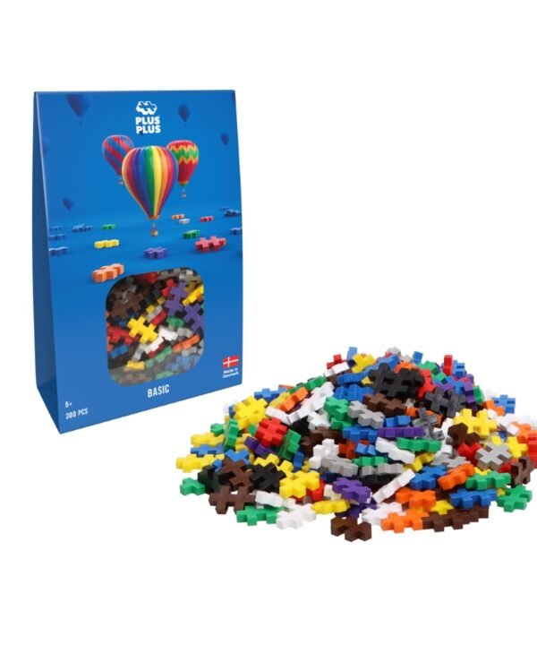 Plus Plus konstruktorius, pagrindnių spalvų, 300 det.