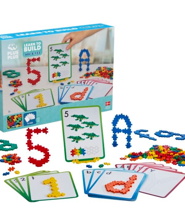 Plus Plus konstruktorius, Mokausi ABC ir 123, 600 det.