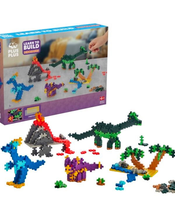 Plus Plus konstruktorius, Pradžiamokslis Dinozaurai, 600 det.