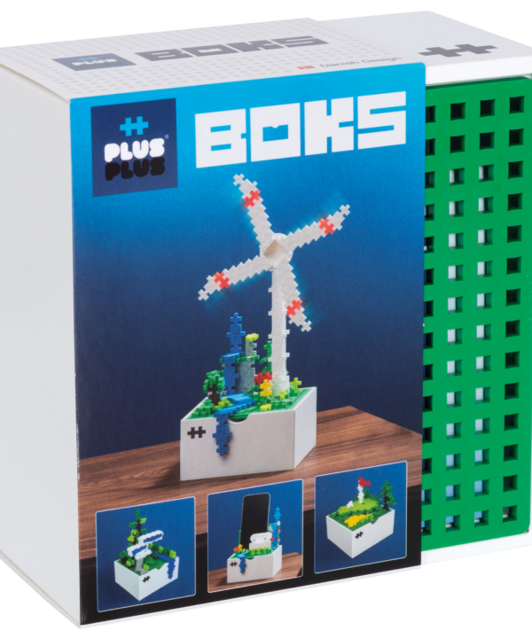 Plus Plus konstruktorius, Vėjo malūnas, medinė dėžutė