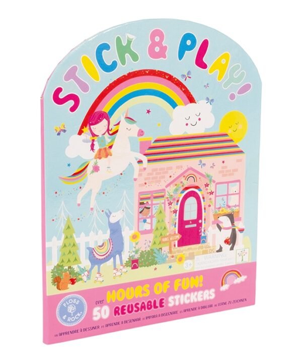 Rinkinys su daugkartiniais lipdukais, Vaivorykštės fėja