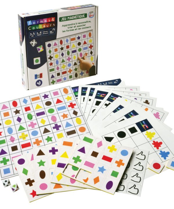 SEPP magnetinis žaidimas, Formos ir spalvos