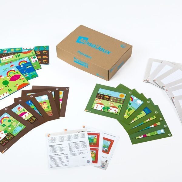 SEPP magnetinių mozaikų rinkinys Kraštovaizdžiai, 6 vaikams