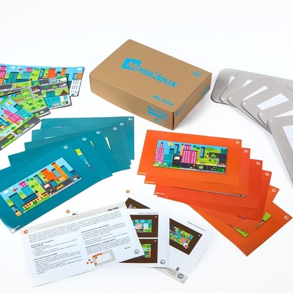 SEPP magnetinių mozaikų rinkinys Mano miestas, 6 vaikams