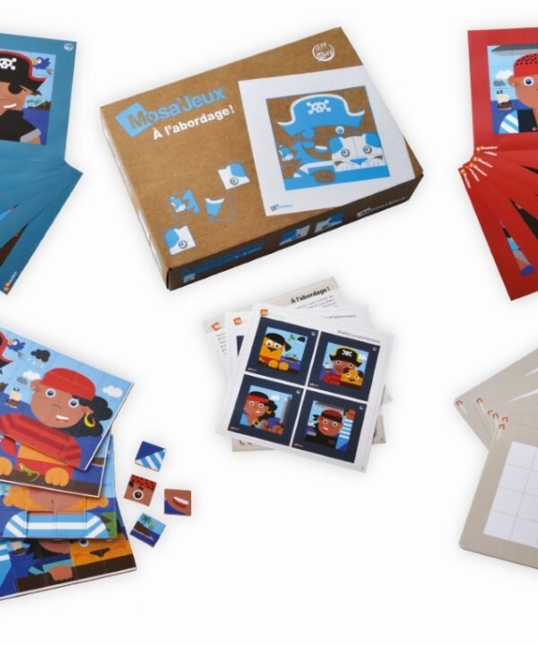 SEPP magnetinių mozaikų rinkinys Piratai, 6 vaikams